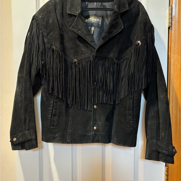 Scott Women's Black Leather Fringe Jacket - Picture 1 of 9
